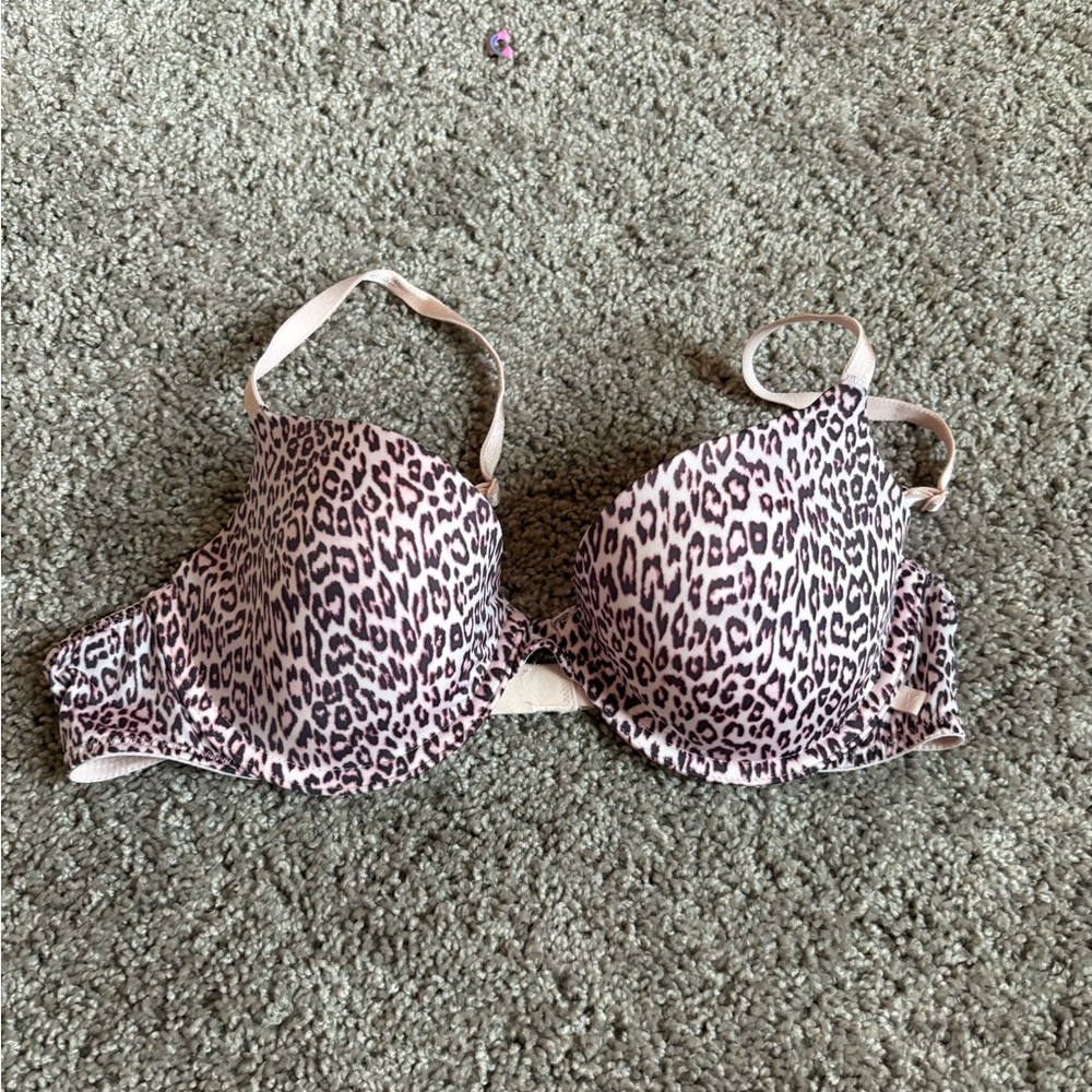 Leopard Print Bra Victorias Secret Pink